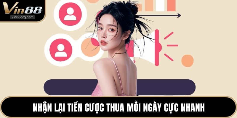 Nhận lại tiền cược thua mỗi ngày cực nhanh